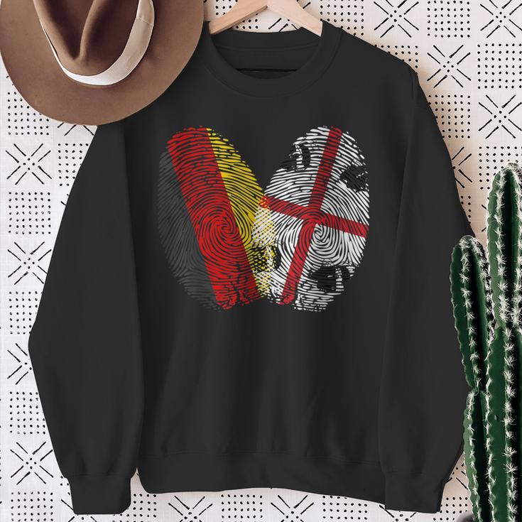 Sarden Fingerprint Sardegna Sardinia Sweatshirt Geschenke für alte Frauen