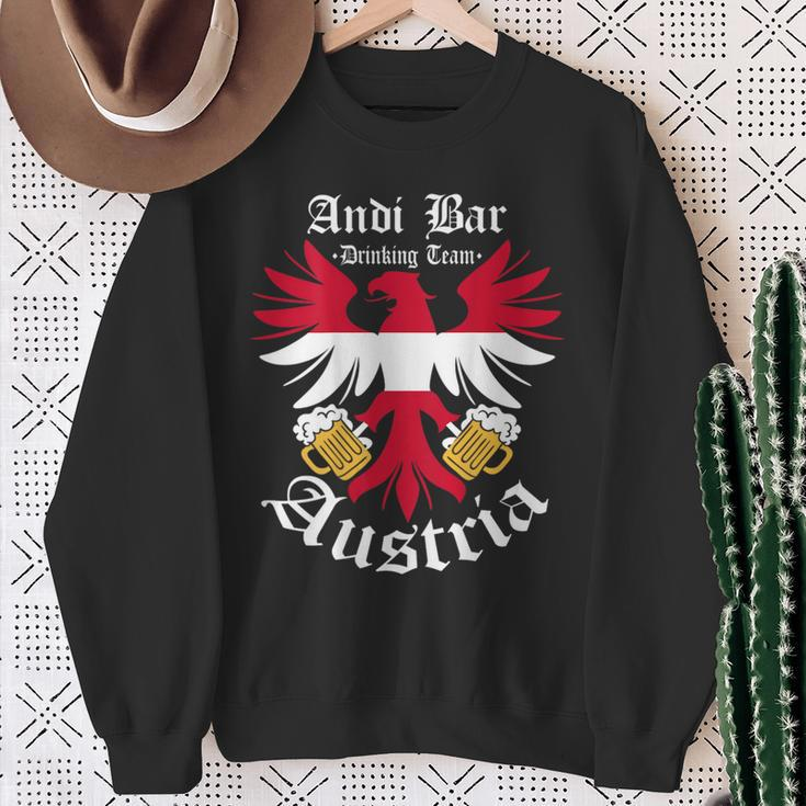 Sauf Austria Drinking Team Andi Bar Sweatshirt Geschenke für alte Frauen