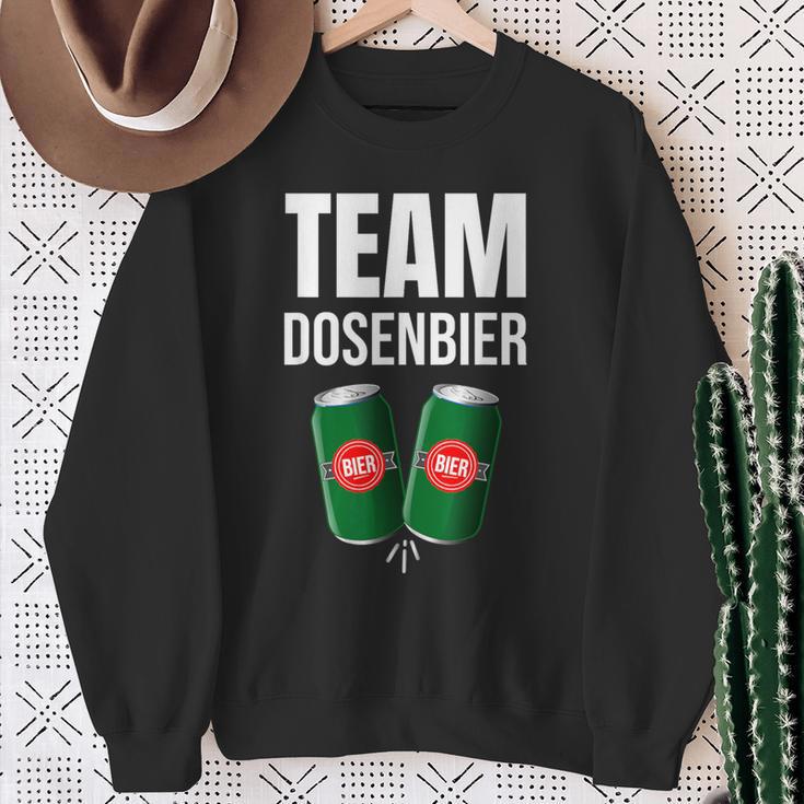 Saufn Saufnn Junggesellenabschied Frau Mann Team Dosenbier Sweatshirt Geschenke für alte Frauen