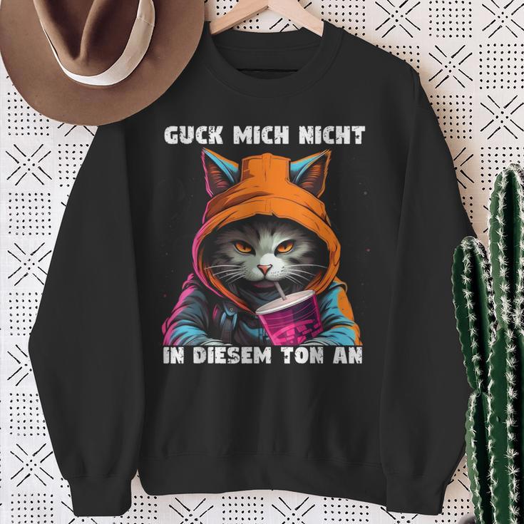 Schau Mich Nicht In Diesem Ton An Sweatshirt Geschenke für alte Frauen