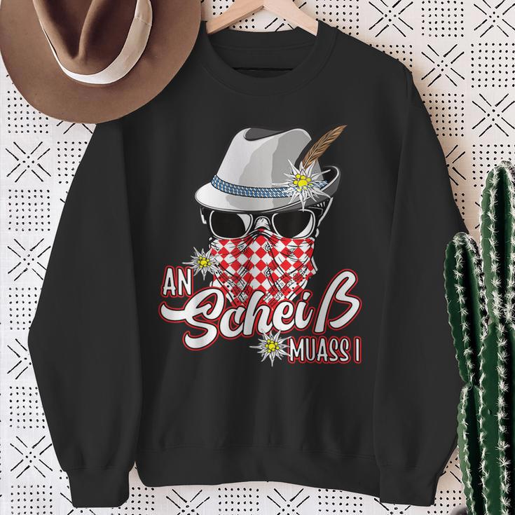 An Scheiss Muas I Hirsch Muass Grantln Bavarian Grantler Sweatshirt Geschenke für alte Frauen