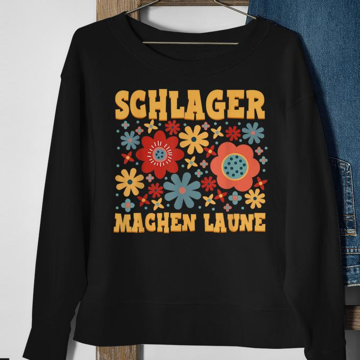Schlagerparty Schlager Machen Laune Black S Sweatshirt Geschenke für alte Frauen