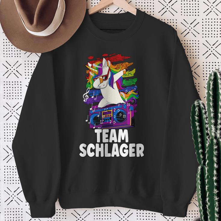 Schlagerparty Team Schlager S Sweatshirt Geschenke für alte Frauen