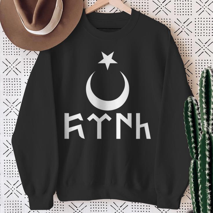 Schlichtes Göktürk Alttürkische Schrift Sweatshirt Geschenke für alte Frauen