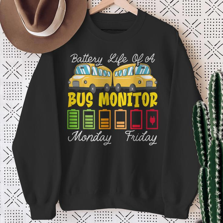 School Bus Monitor Bus Aide Attendant Bus Monitor Sweatshirt Gifts for Old Women
