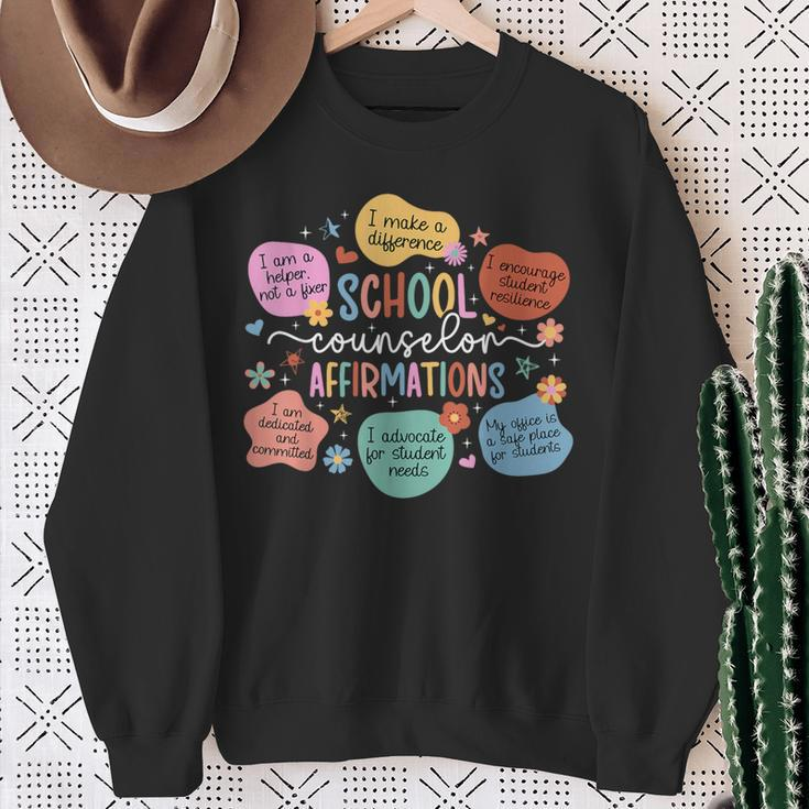 School Counselor Affirmations School Counseling Sweatshirt Gifts for Old Women