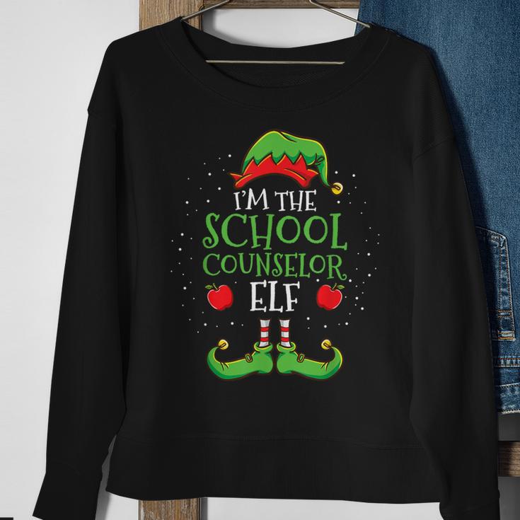 Im The School Counselor Elf Christmas Sweatshirt Gifts for Old Women