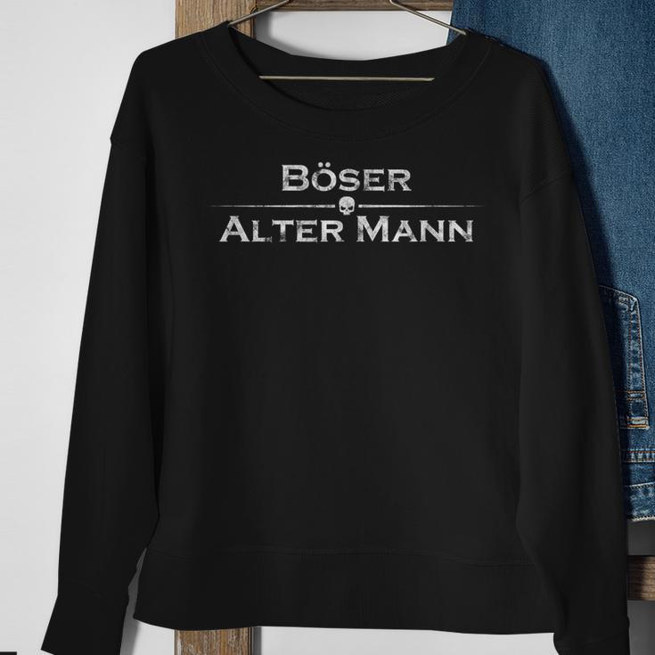 Schwarzes Sweatshirt Böser Alter Mann – Lustiges Herrenshirt Geschenke für alte Frauen