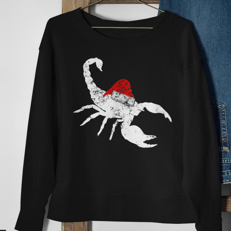 Scorpion Santa Hat Christmas Pajama Sweatshirt Gifts for Old Women