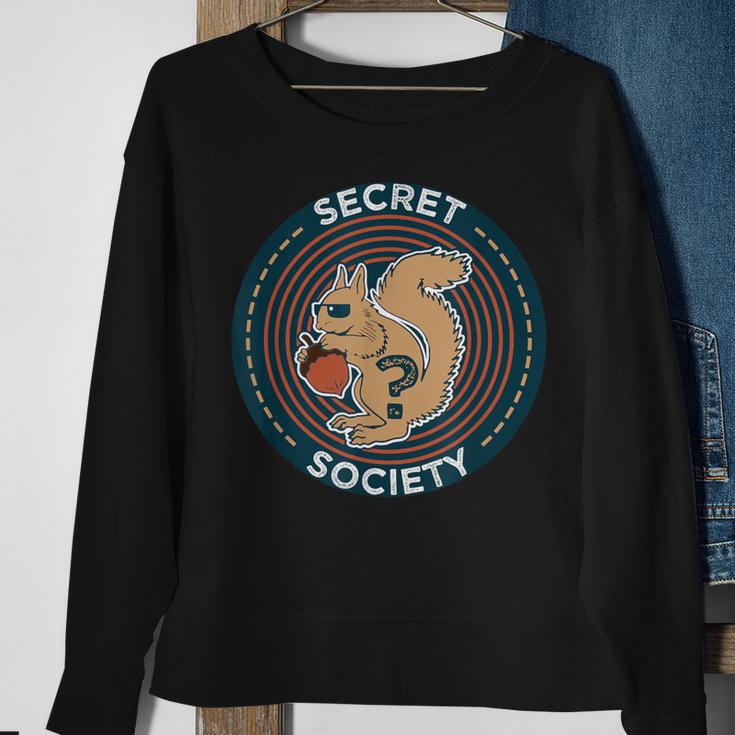 Secret Squirrel Society I Military Service Sweatshirt Gifts for Old Women