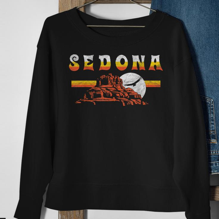 Sedona Arizona Vintage Distressed Bell Rock Hiking Retro Sweatshirt Gifts for Old Women