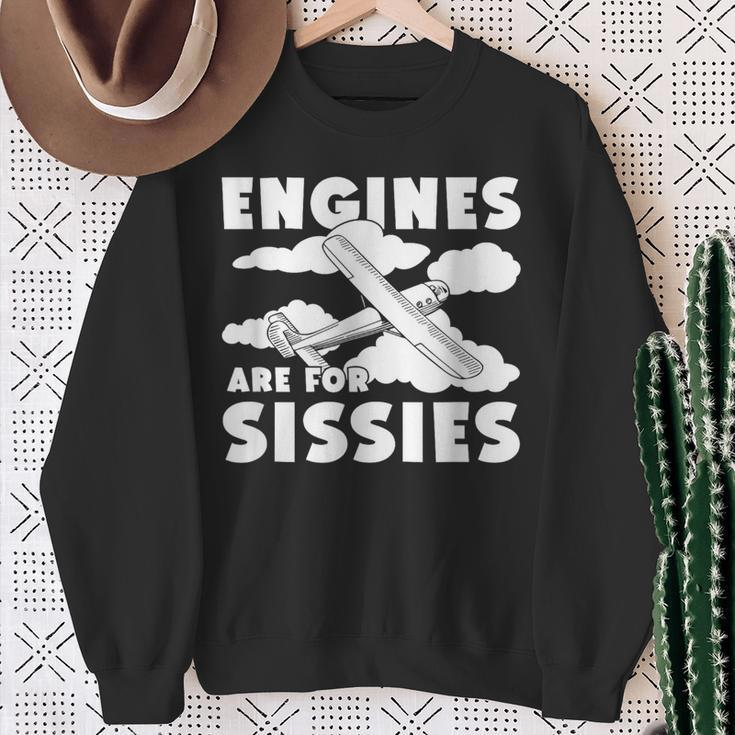 Segelflieger Stiller Flug Segelflugzeug-Liebhaber Frech Sweatshirt Geschenke für alte Frauen