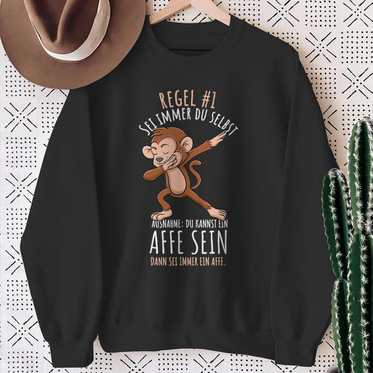 Sei Immer Du Selbst Lustiges Affen Sweatshirt Geschenke für alte Frauen