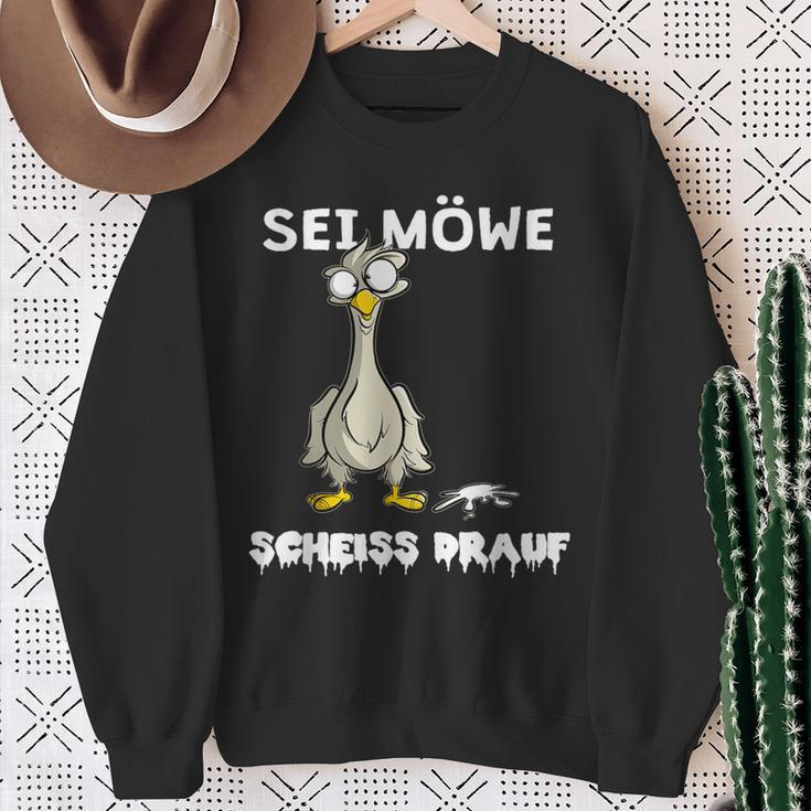Sei Seagull Scheiss Drauf German Language Sweatshirt Geschenke für alte Frauen