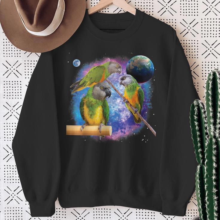 Senegal Parrots In Space Senegal Parrot Sweatshirt Gifts for Old Women