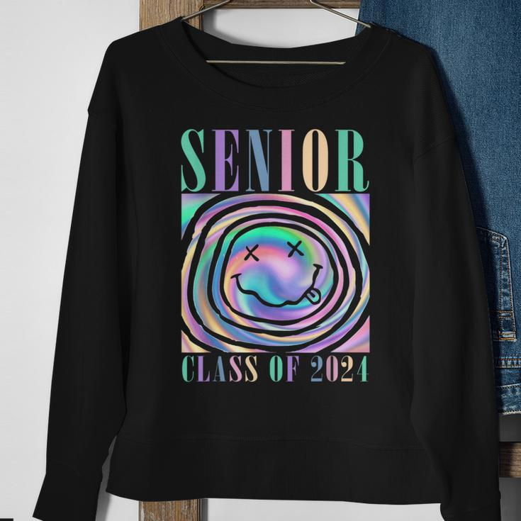 Senior 2024 Tie Dye Senior 24 Graduation Class Of 2024 Sweatshirt Gifts for Old Women