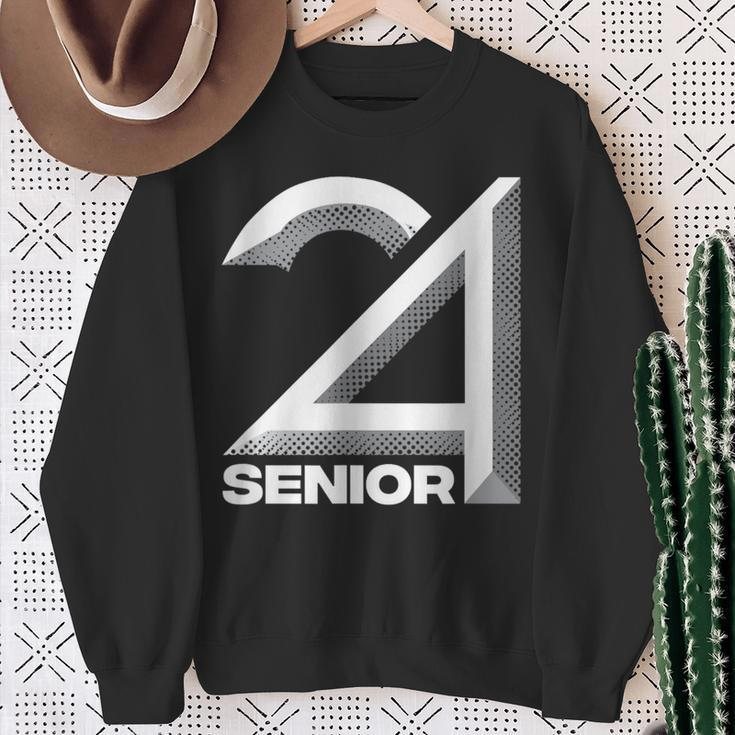 Senior Class Of 2024 Graduation High School College Sweatshirt Gifts for Old Women
