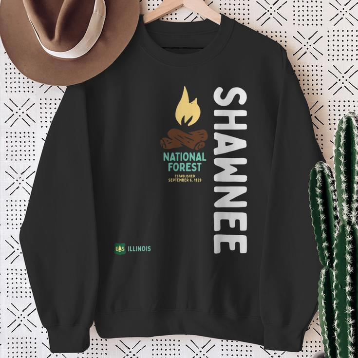 Shawnee National Forest Vertical Illinois Sweatshirt Gifts for Old Women