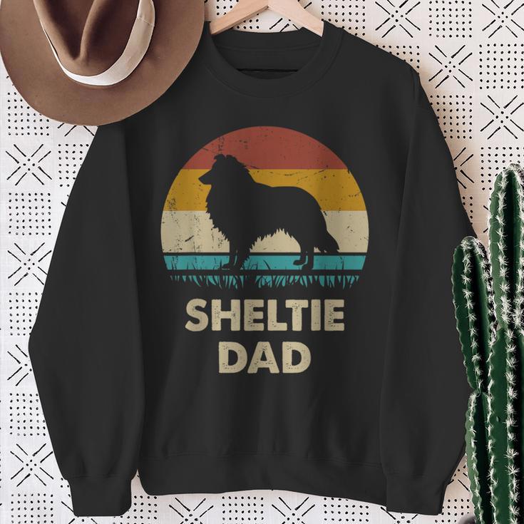 Sheltie Dad For Sheltie Dogintage Sweatshirt Geschenke für alte Frauen