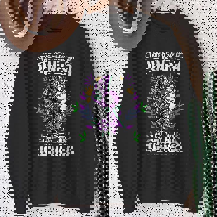 Si Tengo Que Ser Una Princesa Que Sea Guerrera 8 Marzo Camiseta Camisa de entrenamiento Regalos para ancianas
