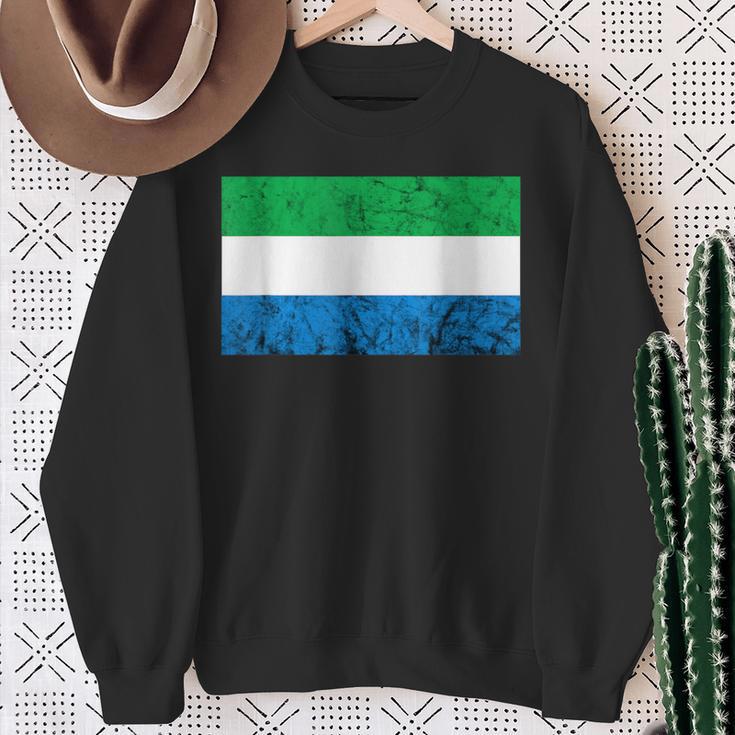 Sierra Leone Siera Leonean Flag Roots Sierra Leonean Sweatshirt Gifts for Old Women