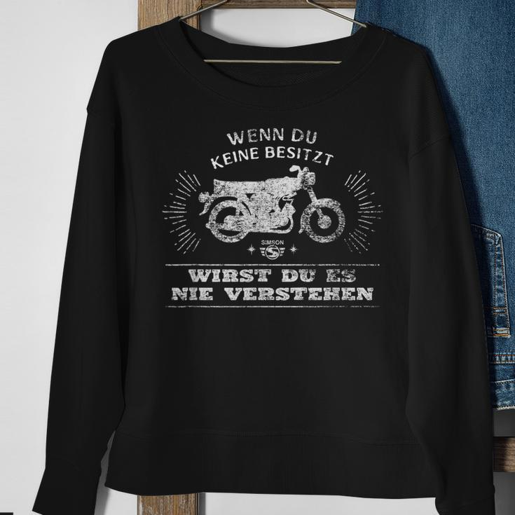 Simson S51 Enduro Sweatshirt - Zweitakter S50 DDR East Design Schwarz Geschenke für alte Frauen