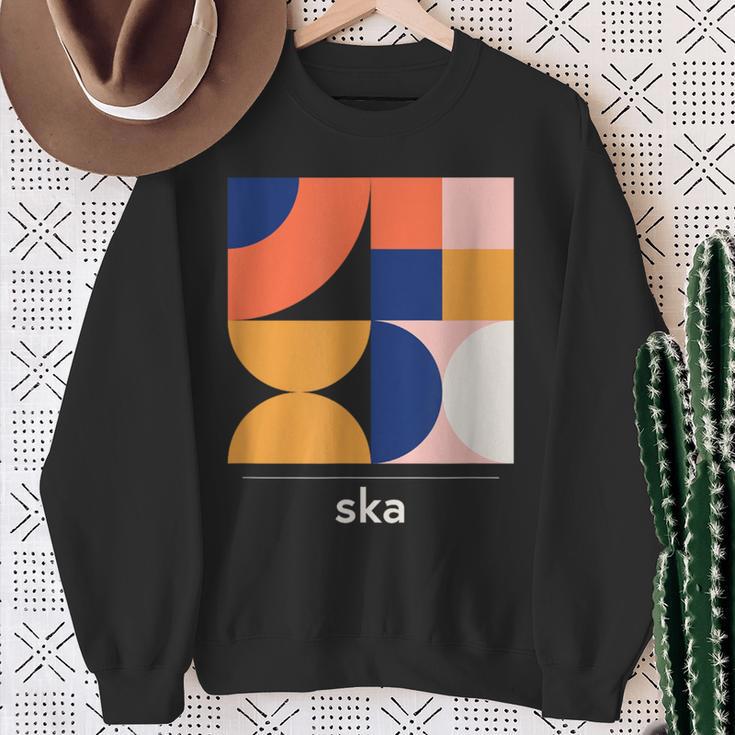 Ska Vintage Jazz Music Band Minimal Sweatshirt Geschenke für alte Frauen