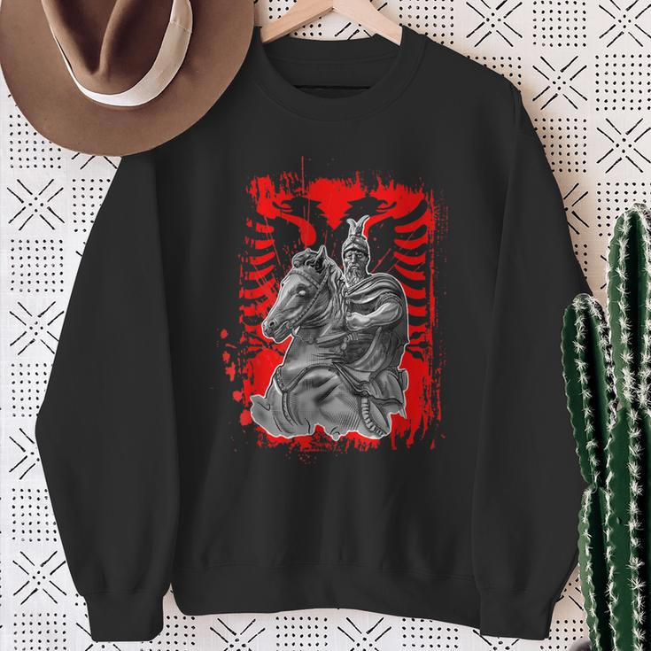 Skanderbeg National Hero Albania Kosovo For Proud Albanians Sweatshirt Geschenke für alte Frauen