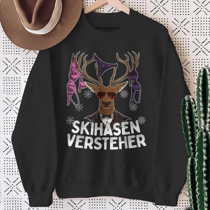 Skihasen Versteher Apres-Ski Party Crew Sweatshirt Geschenke für alte Frauen