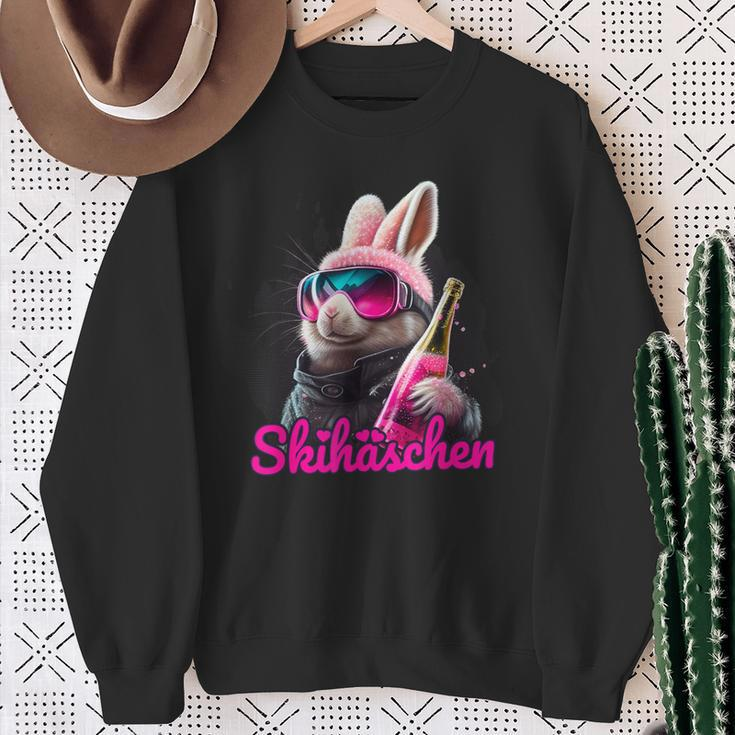 Skiing Ski Bunny Apres-Ski Sweatshirt Geschenke für alte Frauen