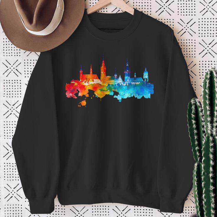 Skyline Nuremberg Sweatshirt Geschenke für alte Frauen