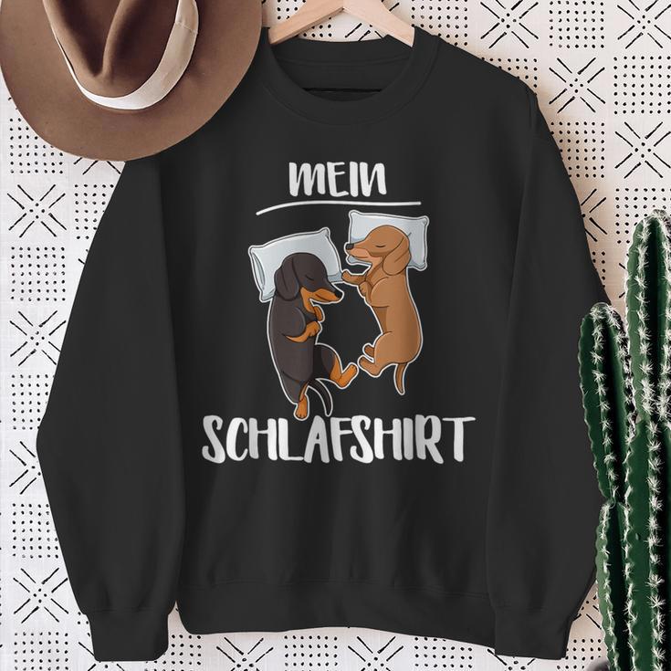 My Sleep Pyjamas Dachshund Dog Sweatshirt Geschenke für alte Frauen