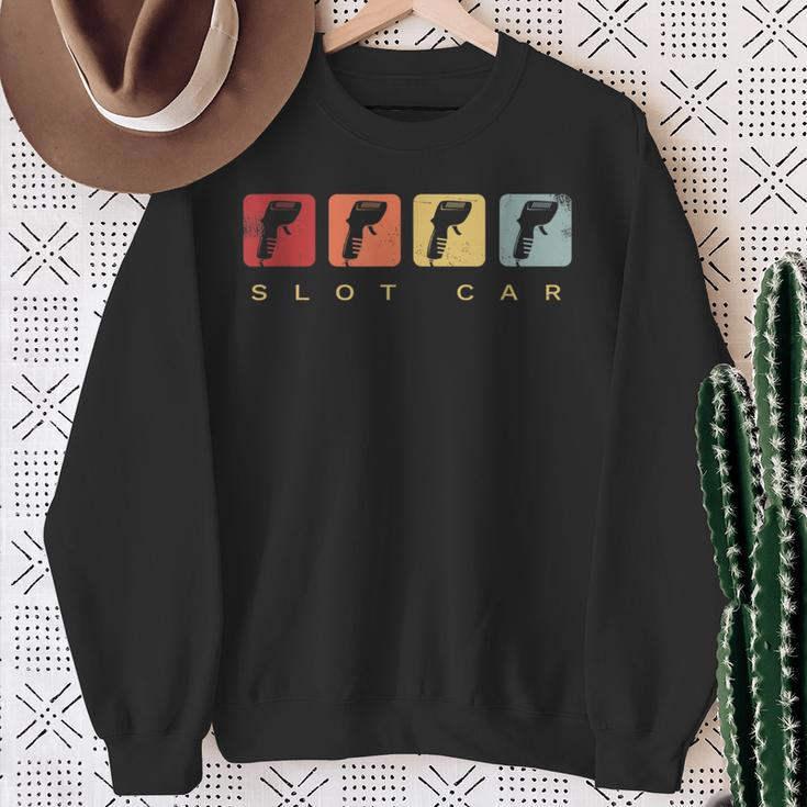 Slot Car Racing Controller Vintage Sweatshirt Gifts for Old Women