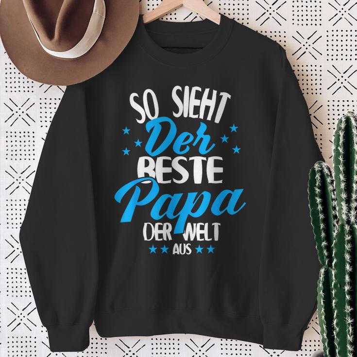 So Sieht Der Beste Papa Der Welt Aus Sweatshirt Geschenke für alte Frauen