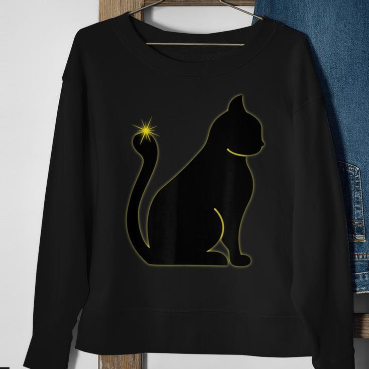 Solar Eclipse 2024 Cat Lover Total Solar Eclipse Sweatshirt Gifts for Old Women