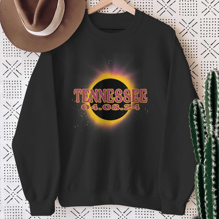Solar Eclipse 2024 Tennessee America Totality Event Sweatshirt Gifts for Old Women