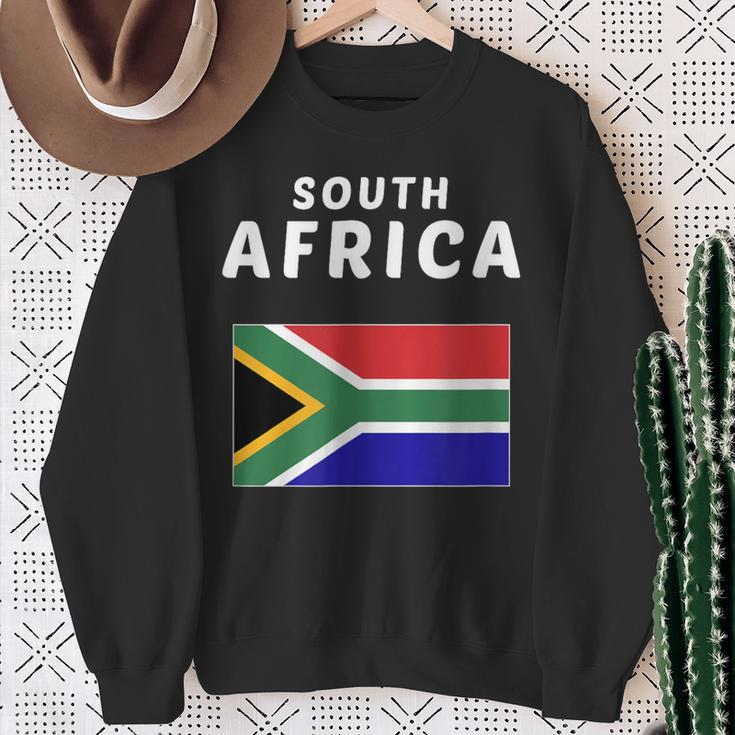 South Africa South African Flag Souvenir Sweatshirt Gifts for Old Women