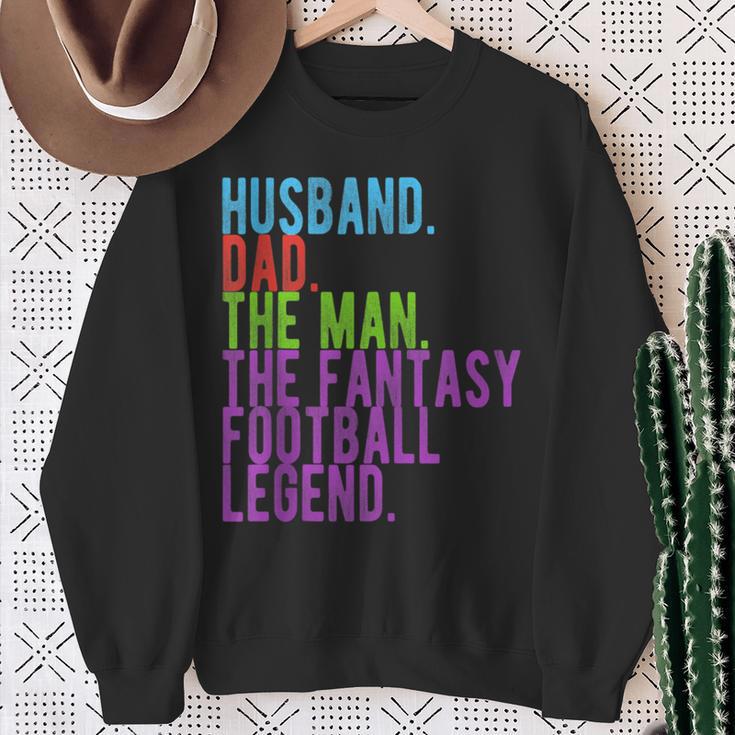 Spass Ehemann Papa Der Mann Der Fantasy-Fussball-Legende Sweatshirt Geschenke für alte Frauen