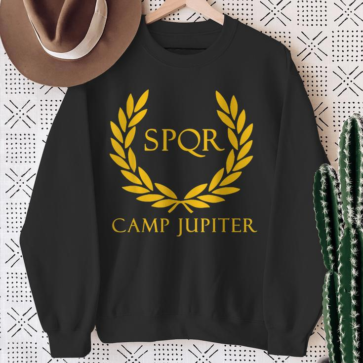 Spqr Senatus Populus Que Romanus Camp Jupiter Sweatshirt Geschenke für alte Frauen