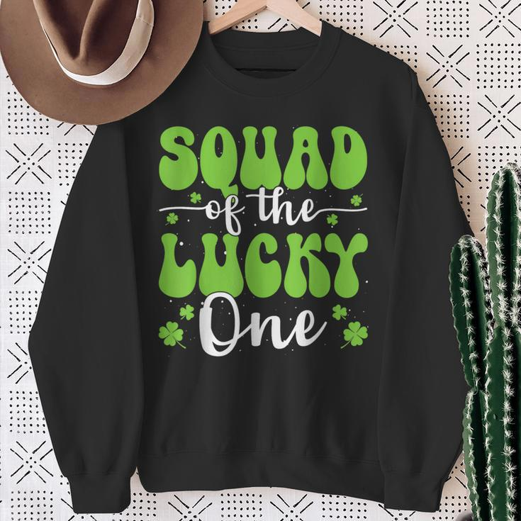 Squad Of The Lucky One First Birthday St Patrick's Day Sweatshirt Gifts for Old Women
