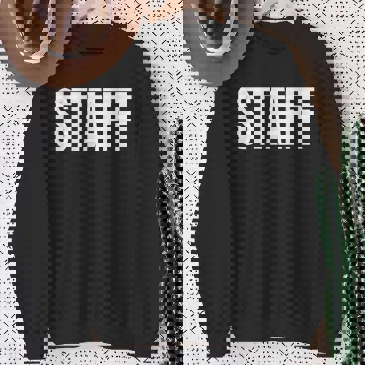 Staff Diseño Sólo En La Parte Trasera Staff Camisa de entrenamiento Regalos para ancianas