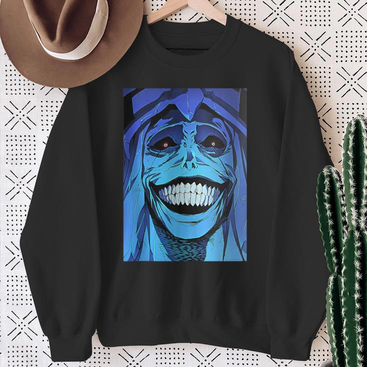 Statue Of God Smiling Menacingly Solo Leveling Sweatshirt Gifts for Old Women