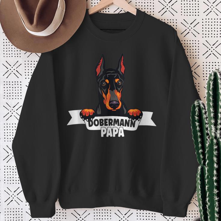 Stolzer Dobermann Papa Für Alle Dobermann Papas Sweatshirt Geschenke für alte Frauen