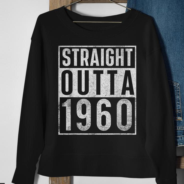 Straight Outta 1960 Year Of Birth Birthday Sweatshirt Gifts for Old Women