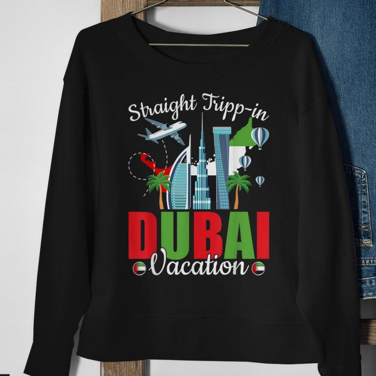 Straight Tripp-In Dubai Group Vacation Matching Crew Sweatshirt Gifts for Old Women