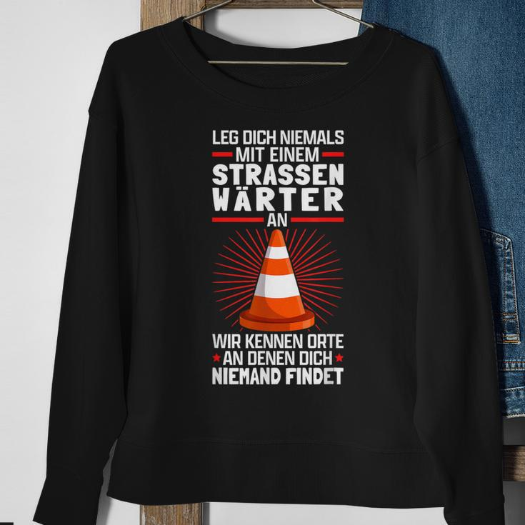 Street Keeper Anlegen Chausseeeekter Schwarzes S-Sweatshirt Geschenke für alte Frauen