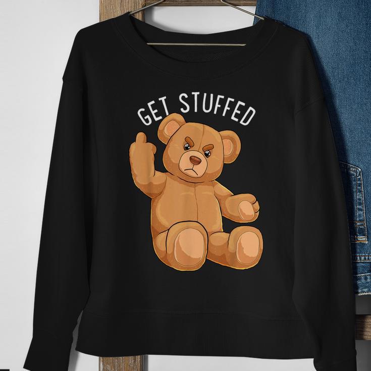 Get Stuffed Angry Teddy Bear Stuffed Bear Hipster Hip-Hop Sweatshirt Gifts for Old Women