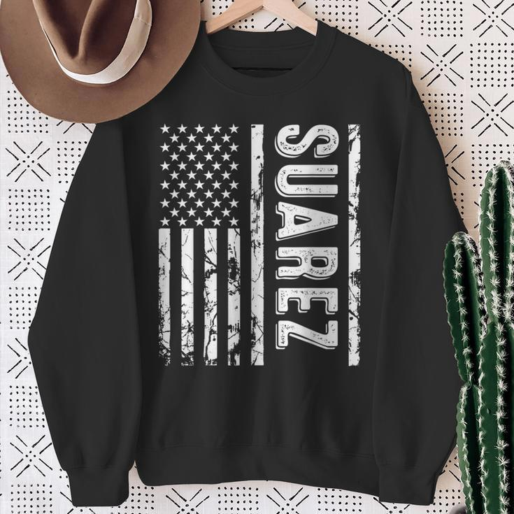 Suarez Last Name Surname Team Suarez Family Reunion Sweatshirt Gifts for Old Women