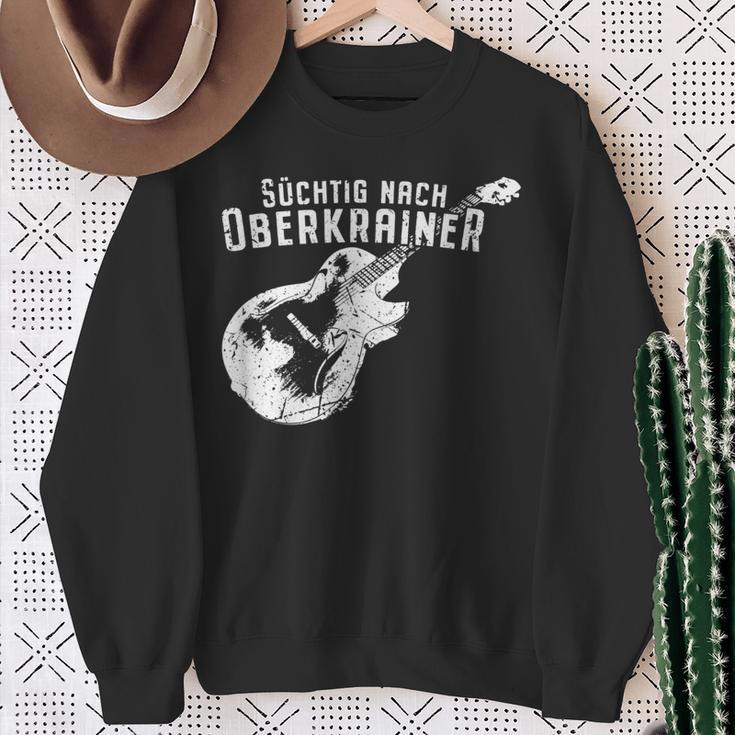 Süchtig nach Oberkrainer Herren Sweatshirt - Fan-Kleidung in Schwarz Geschenke für alte Frauen