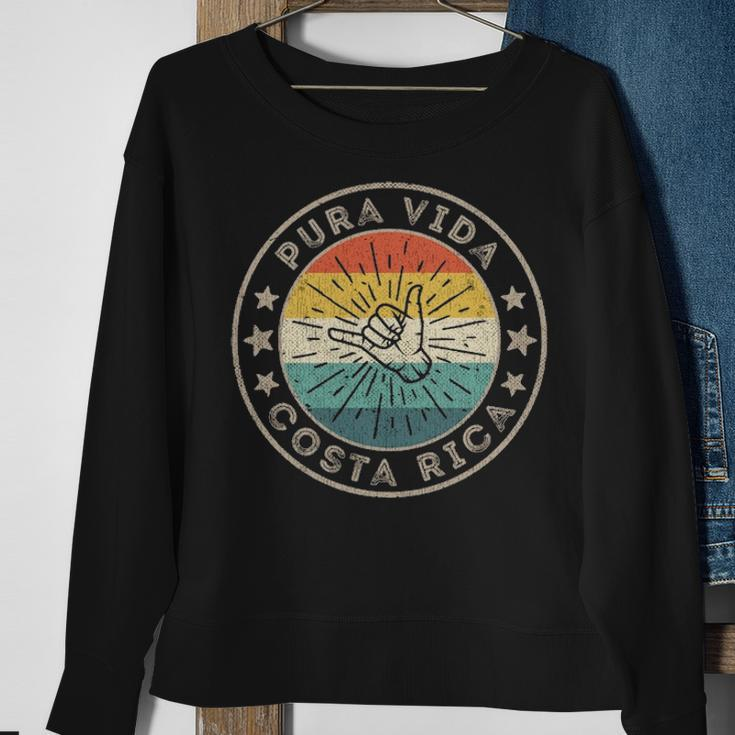 Surf Quote Clothes Surfing Accessories Costa Rica Souvenir Sweatshirt Gifts for Old Women